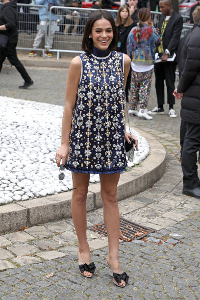 Actress Bruna Marquezine Arrives at the Miu Miu