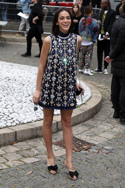 Actress Bruna Marquezine Arrives at the Miu Miu