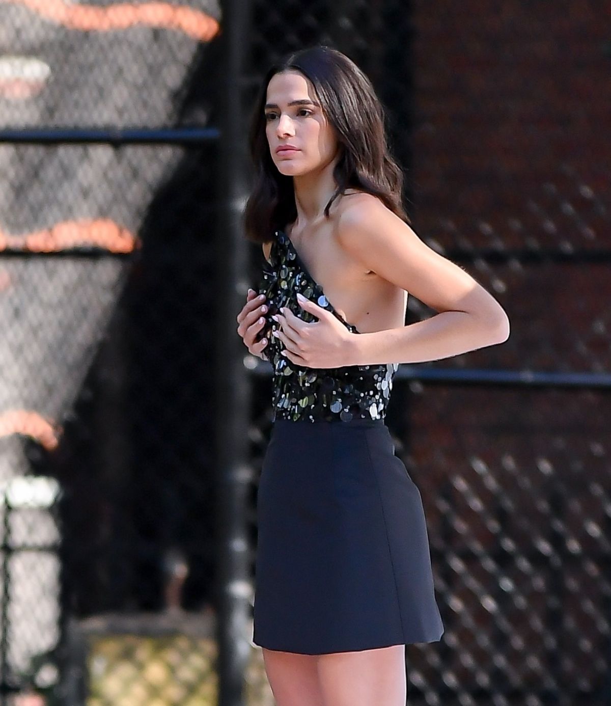 Bruna Marquezine and Rauw Alejandro on the Set