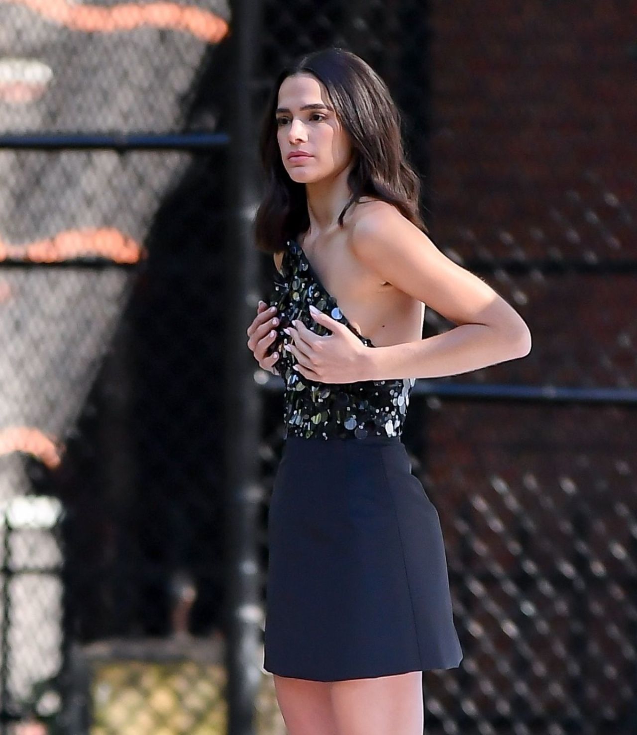 Bruna Marquezine and Rauw Alejandro on the Set