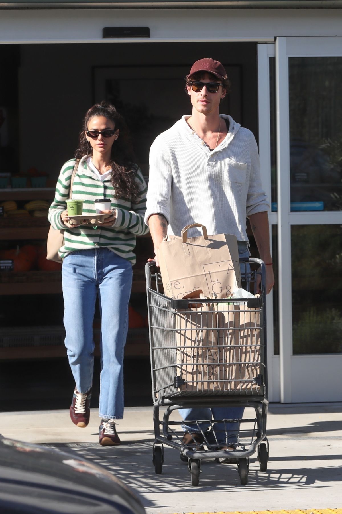 Bruna Marquezine and Shawn Mendes Shopping for Gro