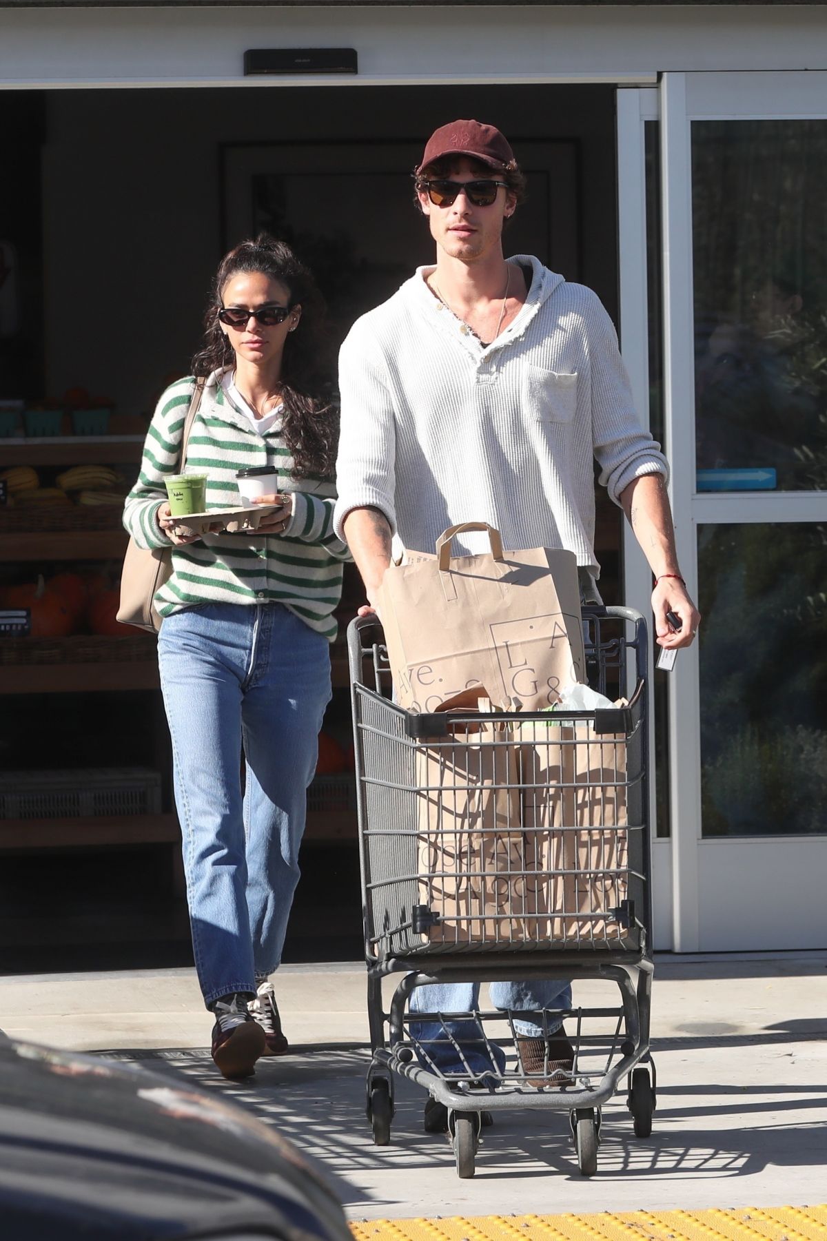 Bruna Marquezine and Shawn Mendes Shopping for Gro