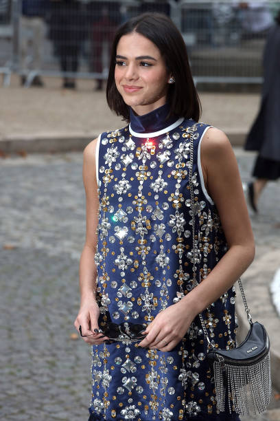 Bruna Marquezine Arrives at the Miu Miu Show