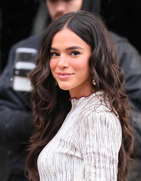Bruna Marquezine attends Chanel Haute Couture Week Spring/Summer 2026 show as part of Paris Fashion Week on January 2...