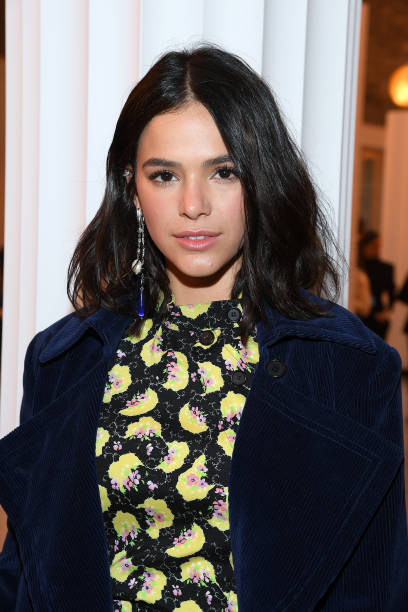 Bruna Marquezine attends the Chloe Womenswear Spring/Summer 2020 show as part of Paris Fashion Week on September 26, 2019 in Paris, France.