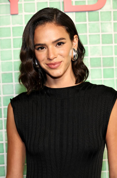Bruna Marquezine attends Tory Burch Spring/Summer 2025 during New York Fashion Week at Skylight at the Refinery on Se...