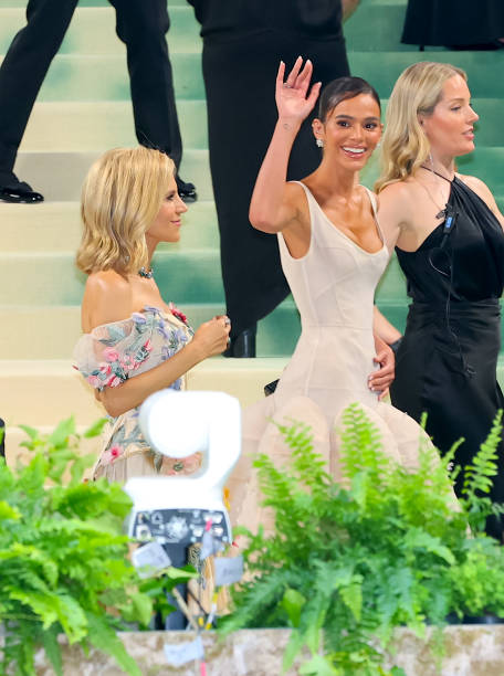 Bruna Marquezine is seen attending the 2024 Met Gala Celebrating 'Sleeping Beauties: Reawakening Fashion' at The Metropolitan Museum of Art on May 06, 2024 in New York City.