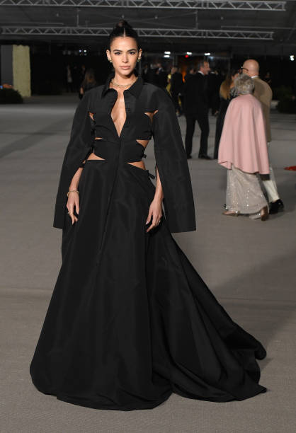 Bruna Marquezinearrives at the 2nd Annual Academy Museum Gala at Academy Museum of Motion Pictures on October 15, 2022 in Los Angeles, California.