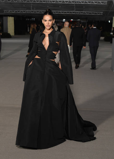 Bruna Marquezinearrives at the 2nd Annual Academy Museum Gala at Academy Museum of Motion Pictures on October 15, 2022 in Los Angeles, California.