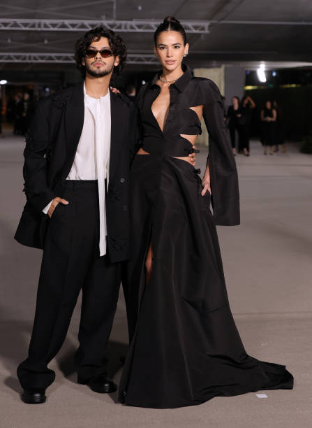 Xolo Maridueña and Bruna Marquezine attend the 2nd Annual Academy Museum Gala at Academy Museum of Motion Pictures on October 15, 2022 in Los Angeles, California.